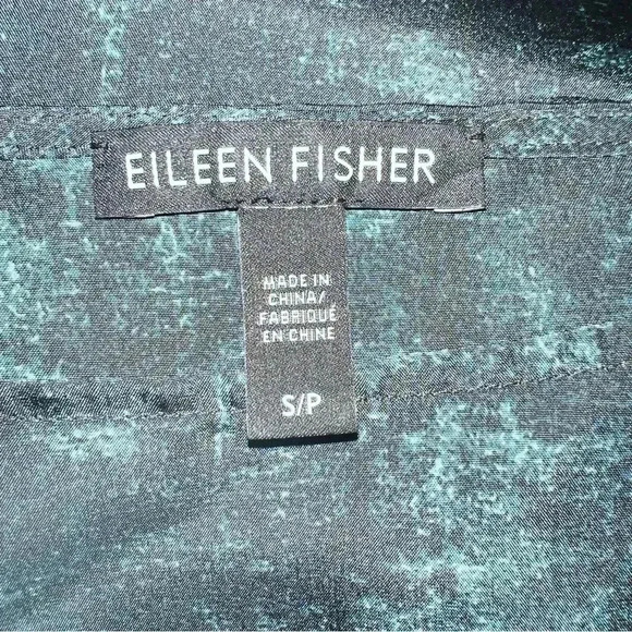 Eileen Fisher Women’s 100% Silk Sleeveless Tank Camisole Top Green Back - Picture 10 of 12